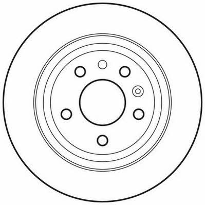 Jurid/Bendix 562682JC Rear brake disc, non-ventilated 562682JC
