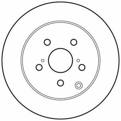 Jurid/Bendix 562684JC Rear brake disc, non-ventilated 562684JC
