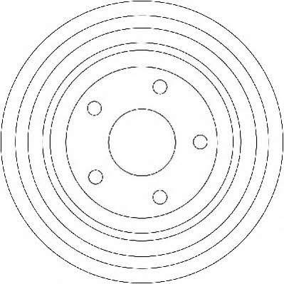 Jurid/Bendix 329181J Rear brake drum 329181J