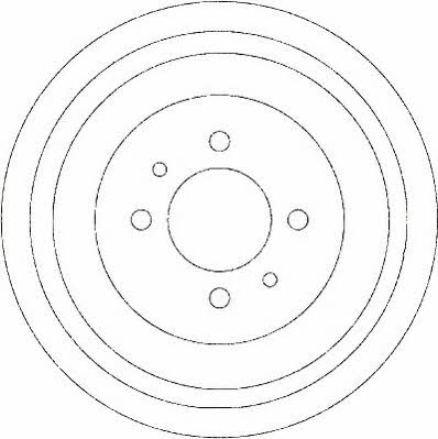 Jurid/Bendix 329220J Rear brake drum 329220J