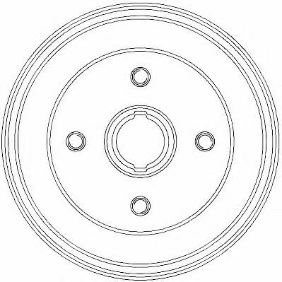 Jurid/Bendix 329330J Brake drum with wheel bearing, assy 329330J