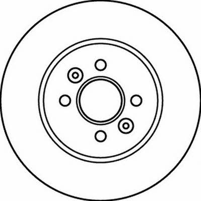 Jurid/Bendix 562201J Rear brake disc, non-ventilated 562201J