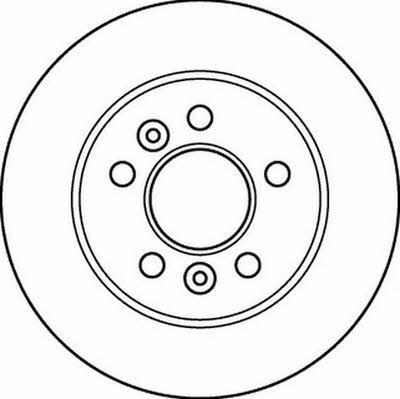 Jurid/Bendix 562204J Rear brake disc, non-ventilated 562204J