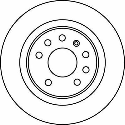 Jurid/Bendix 562229J Rear brake disc, non-ventilated 562229J