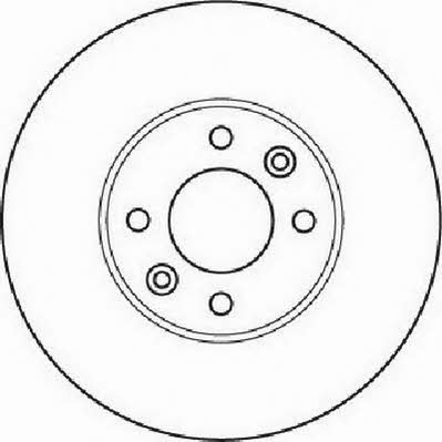 Jurid/Bendix 562233J Rear brake disc, non-ventilated 562233J