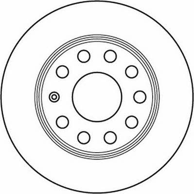 Jurid/Bendix 562236J Rear brake disc, non-ventilated 562236J