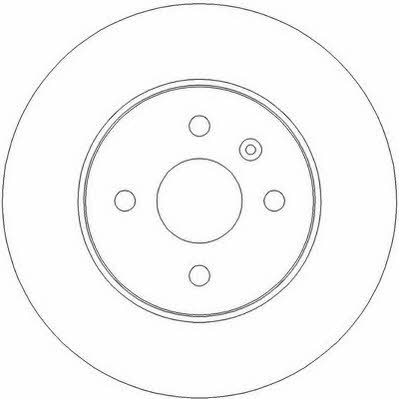 Jurid/Bendix 562254J Rear brake disc, non-ventilated 562254J