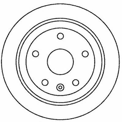 Jurid/Bendix 562256J Rear brake disc, non-ventilated 562256J