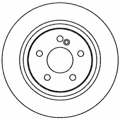 Jurid/Bendix 562257J Rear brake disc, non-ventilated 562257J