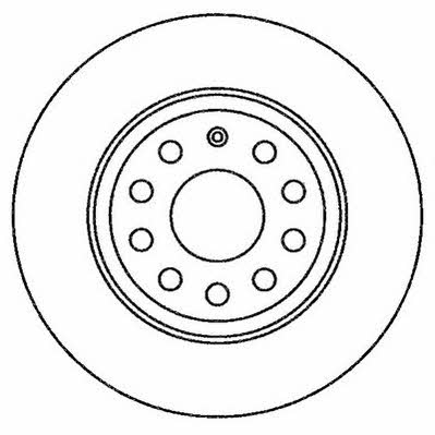 Jurid/Bendix 562258J Rear brake disc, non-ventilated 562258J