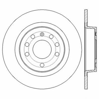 Jurid/Bendix 562581JC Rear brake disc, non-ventilated 562581JC