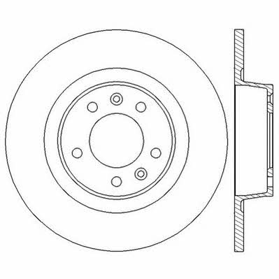 Jurid/Bendix 562583JC Rear brake disc, non-ventilated 562583JC