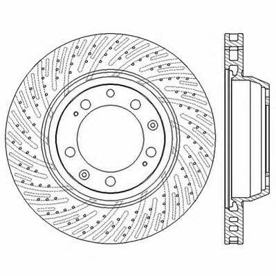 Jurid/Bendix 562591JC Rear ventilated brake disc 562591JC