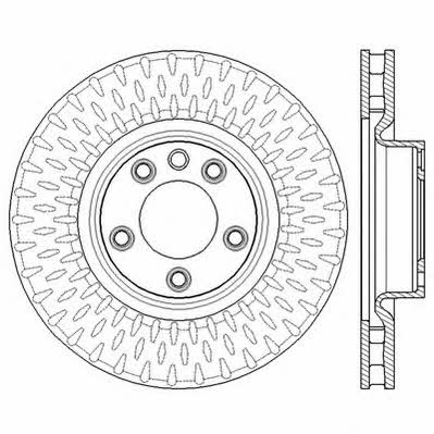 Jurid/Bendix 562592JC Front brake disc ventilated 562592JC