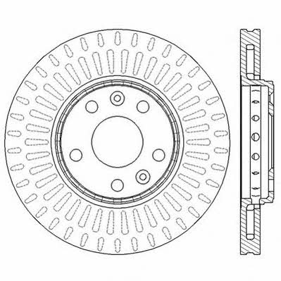 Jurid/Bendix 562595JC Front brake disc ventilated 562595JC