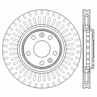 Jurid/Bendix 562596JC Front brake disc ventilated 562596JC