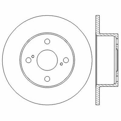 Jurid/Bendix 562598JC Rear brake disc, non-ventilated 562598JC