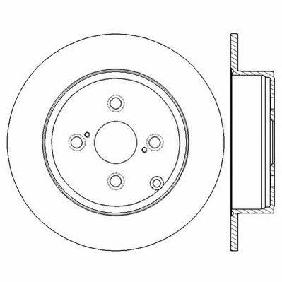 Jurid/Bendix 562600JC Rear brake disc, non-ventilated 562600JC