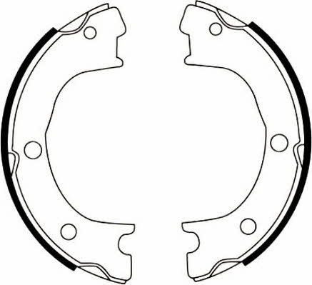 Jurid/Bendix 362417J Parking brake shoes 362417J