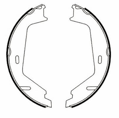 Jurid/Bendix 362439J Parking brake shoes 362439J