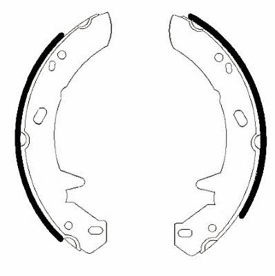 Jurid/Bendix 362451J Parking brake shoes 362451J