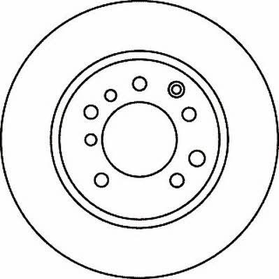 Jurid/Bendix 561050J Rear brake disc, non-ventilated 561050J