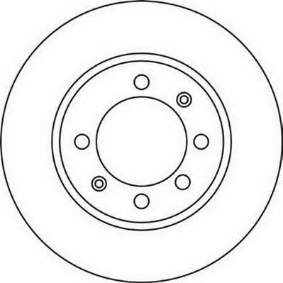 Jurid/Bendix 561055J Rear brake disc, non-ventilated 561055J