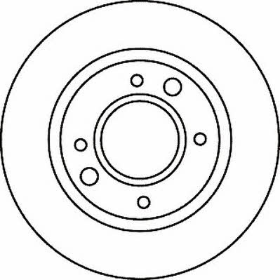 Jurid/Bendix 561065J Rear brake disc, non-ventilated 561065J