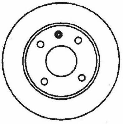 Jurid/Bendix 561087JC Unventilated front brake disc 561087JC