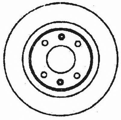 Jurid/Bendix 561099J Unventilated front brake disc 561099J