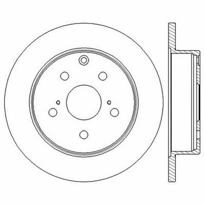 Jurid/Bendix 562601JC Rear brake disc, non-ventilated 562601JC
