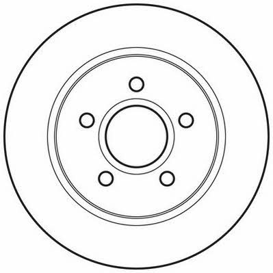 Jurid/Bendix 562648JC Rear brake disc, non-ventilated 562648JC
