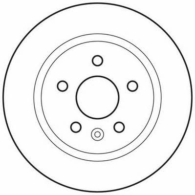 Jurid/Bendix 562651JC Rear brake disc, non-ventilated 562651JC