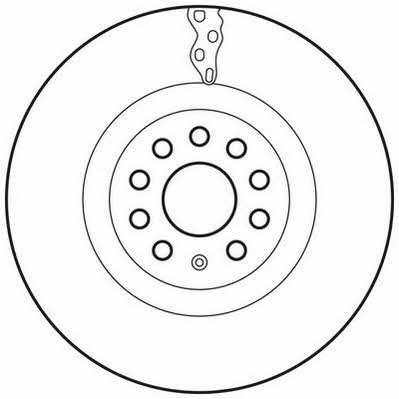 Jurid/Bendix 562663JC Front brake disc ventilated 562663JC