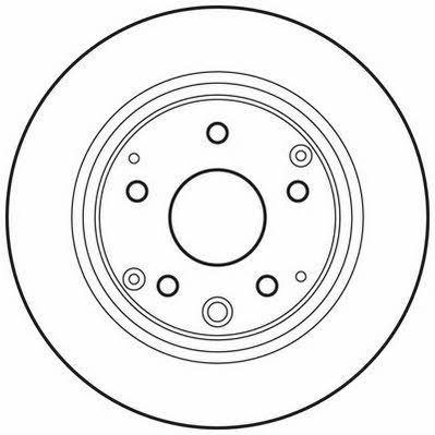 Jurid/Bendix 562710JC Rear brake disc, non-ventilated 562710JC