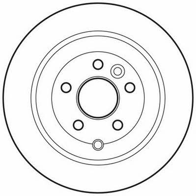 Jurid/Bendix 562765JC Rear brake disc, non-ventilated 562765JC