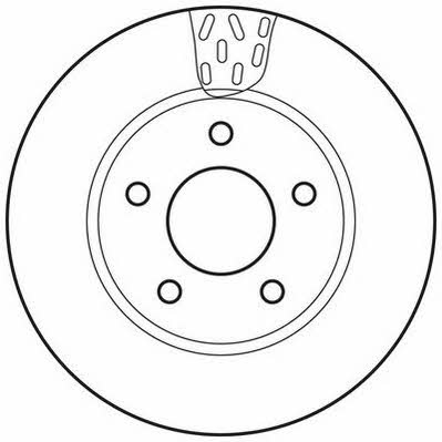 Jurid/Bendix 562784JC Front brake disc ventilated 562784JC