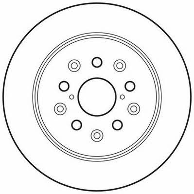 Jurid/Bendix 562830JC Rear brake disc, non-ventilated 562830JC