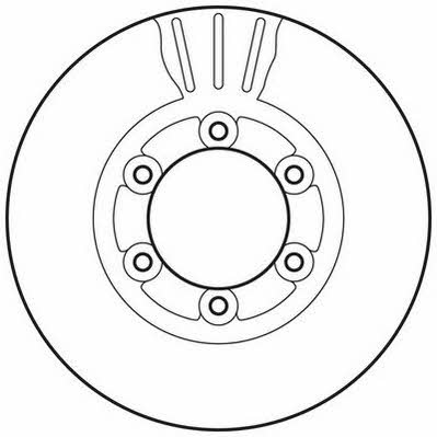 Jurid/Bendix 562831JC Front brake disc ventilated 562831JC