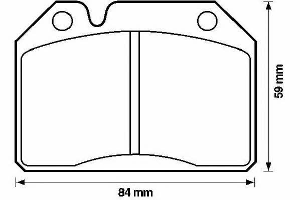 Jurid/Bendix 571203J Brake Pad Set, disc brake 571203J