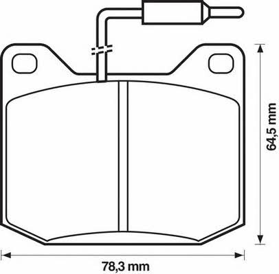 Jurid/Bendix 571206J Brake Pad Set, disc brake 571206J