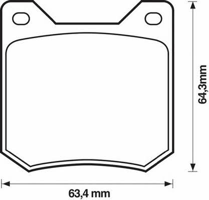 Jurid/Bendix 571208J Brake Pad Set, disc brake 571208J