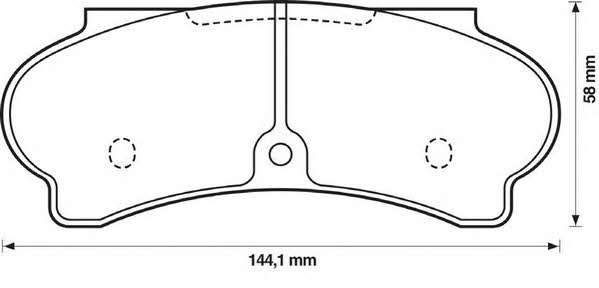 Jurid/Bendix 571217J-AS Brake Pad Set, disc brake 571217JAS