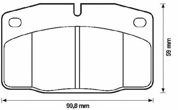 Jurid/Bendix 571276J-AS Brake Pad Set, disc brake 571276JAS