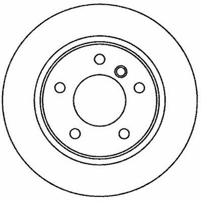 Jurid/Bendix 562259JC Rear brake disc, non-ventilated 562259JC