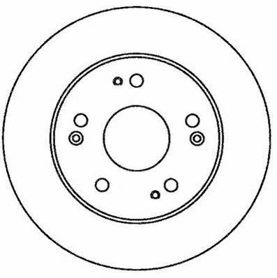 Jurid/Bendix 562260J Rear brake disc, non-ventilated 562260J