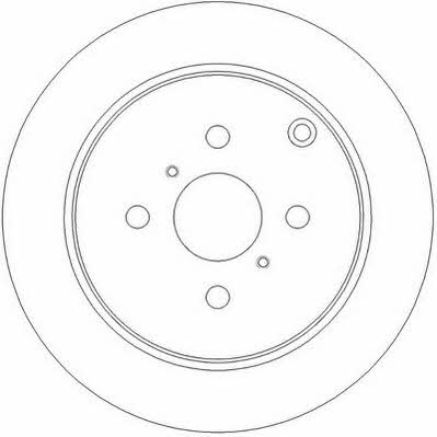Jurid/Bendix 562261J Rear brake disc, non-ventilated 562261J