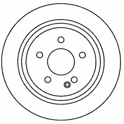 Jurid/Bendix 562263J Rear brake disc, non-ventilated 562263J