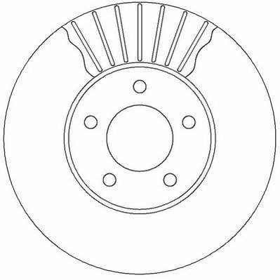 Jurid/Bendix 562292J Front brake disc ventilated 562292J