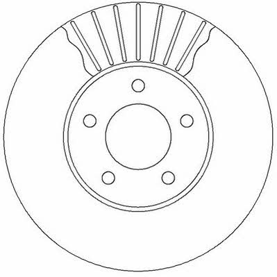 Jurid/Bendix 562292JC Front brake disc ventilated 562292JC